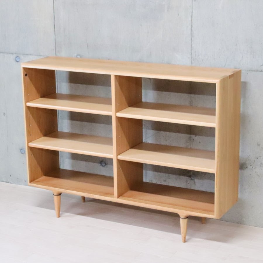 オープン棚 120 オーク 無垢材 飾り棚 ブックシェルフ 天然木 木製