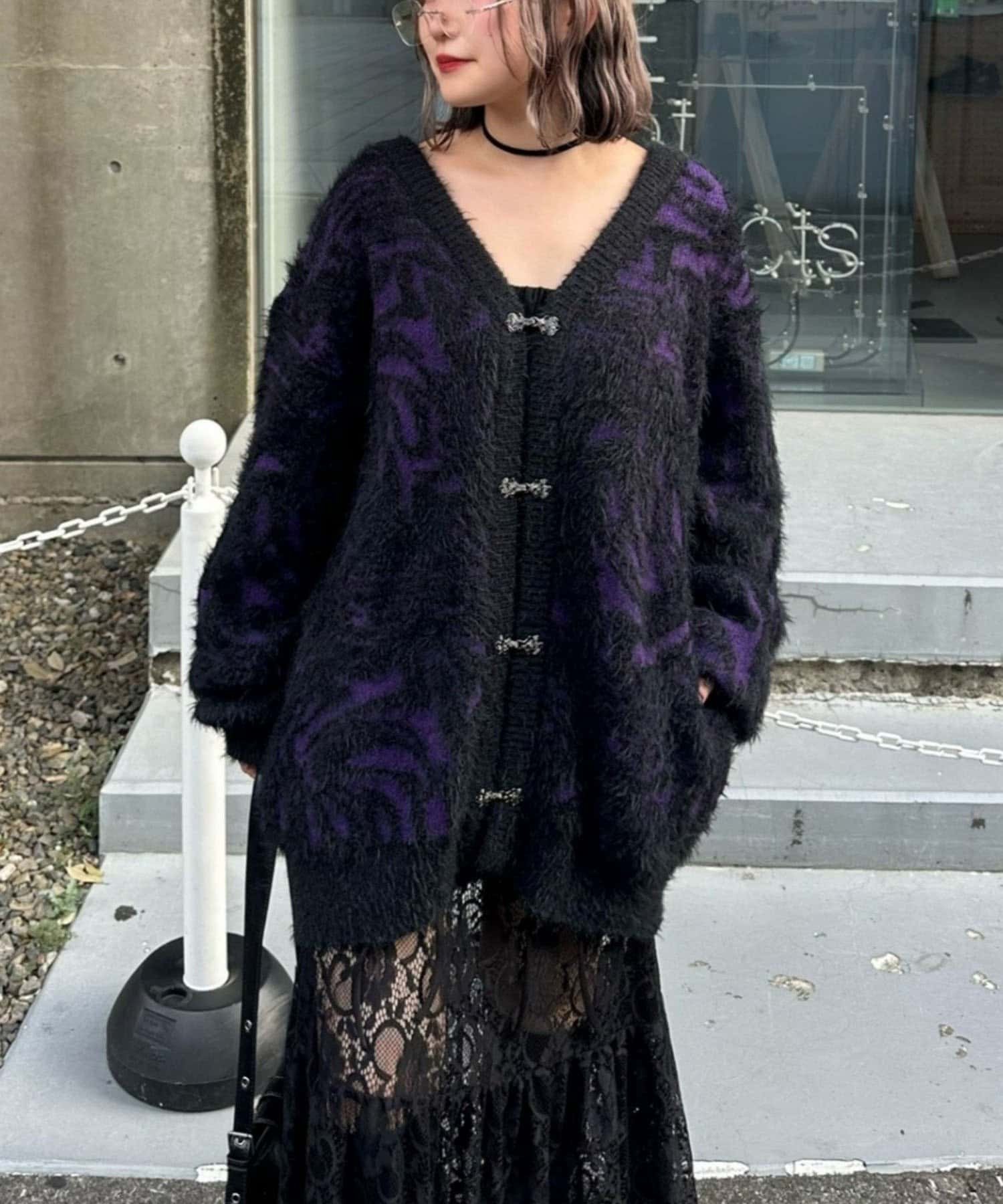 Mavie..7】マーブルニットカーディガン | Remind me and forever