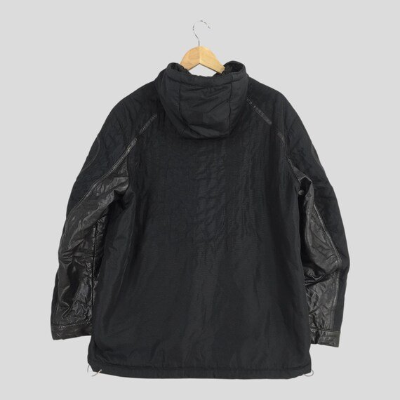 Vintage 90s Hugo Boss Black Leather Jorik Jacket Large Hugo Boss