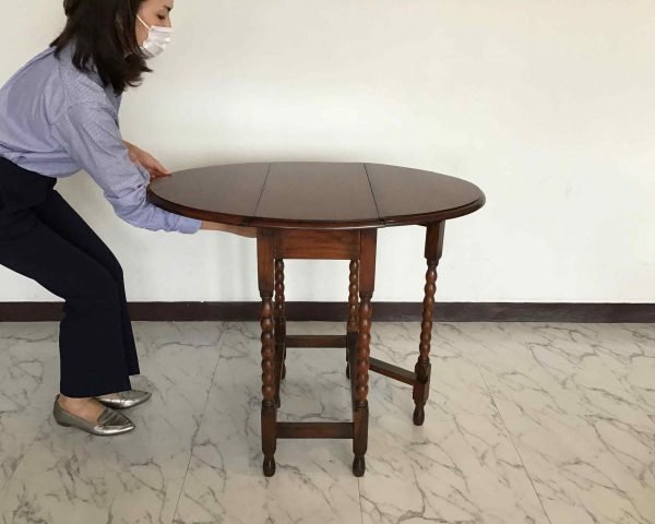 大型英国アンティークゲートレッグテーブルバタフライテーブル大きめ