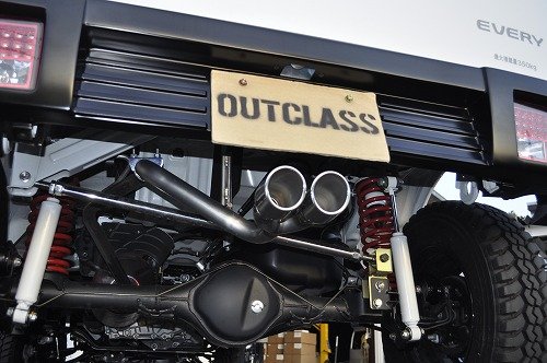 楽天市場】エブリイDA17 デュアルマフラーカッター センター出し