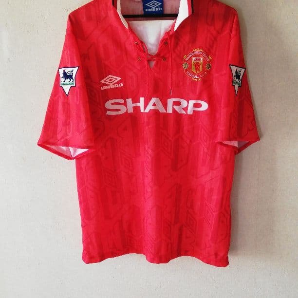 カントナ#7　半袖ユニフォーム 🩸RARE🩸Umbro Manchester United 1994/1995 Eric Cantona #7 Jersey